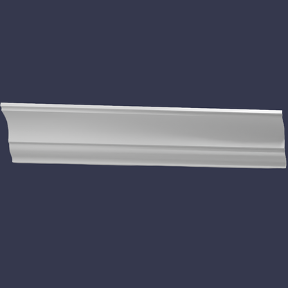 Modern cornice-Decorative Cornice-Classic Curved Ceiling Profile full front view