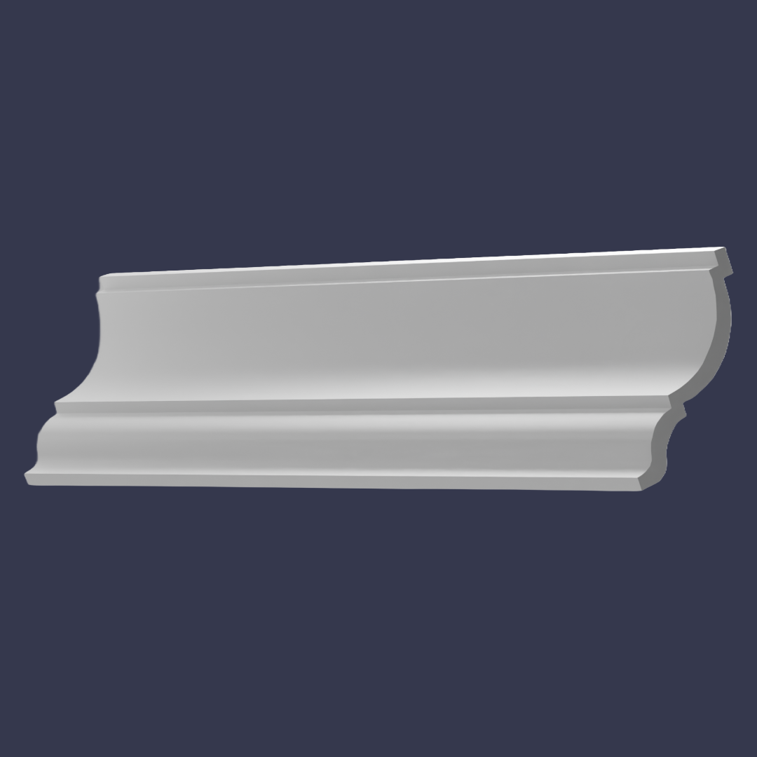 Modern cornice-Decorative Cornice-Classic Curved Ceiling Profile side profile tilt