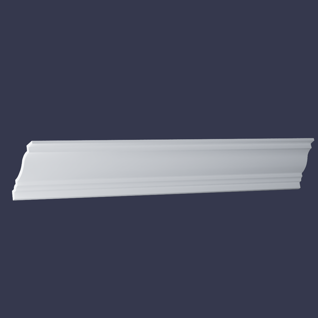 Modern cornice Decorative Cornice-Layered Classic Ceiling Trim front view