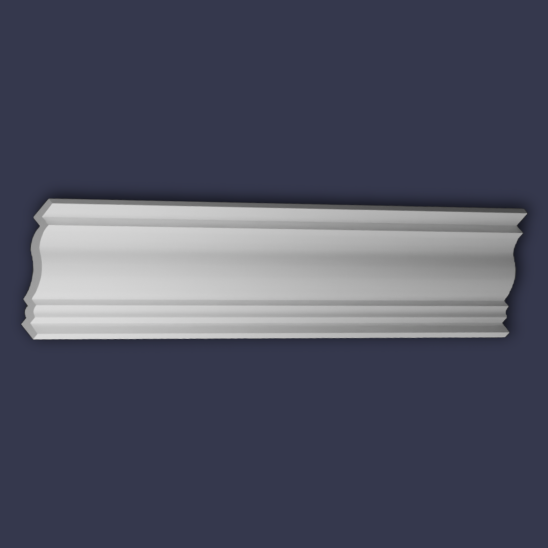 Modern cornice Decorative Cornice-Layered Classic Ceiling Trim front close up