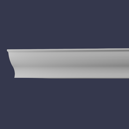Modern cornice-Minimalist Curved Ceiling Trim close up