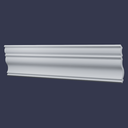 Modern cornice-Sculpted Curved Decorative Profile side profile