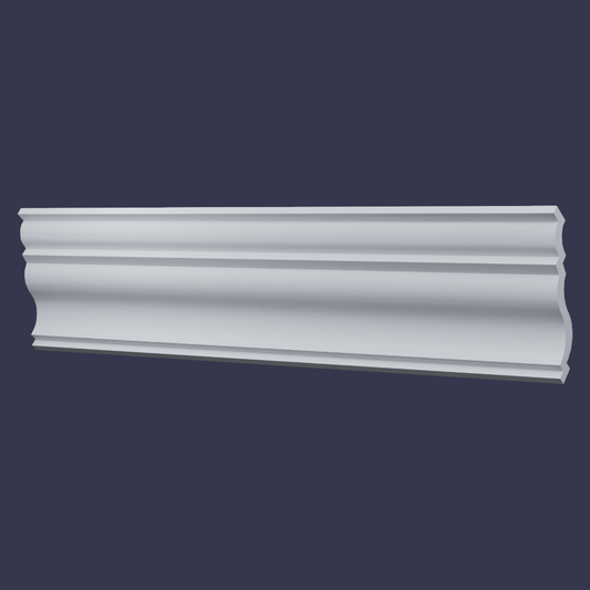 Modern cornice-Sculpted Curved Decorative Profile side profile