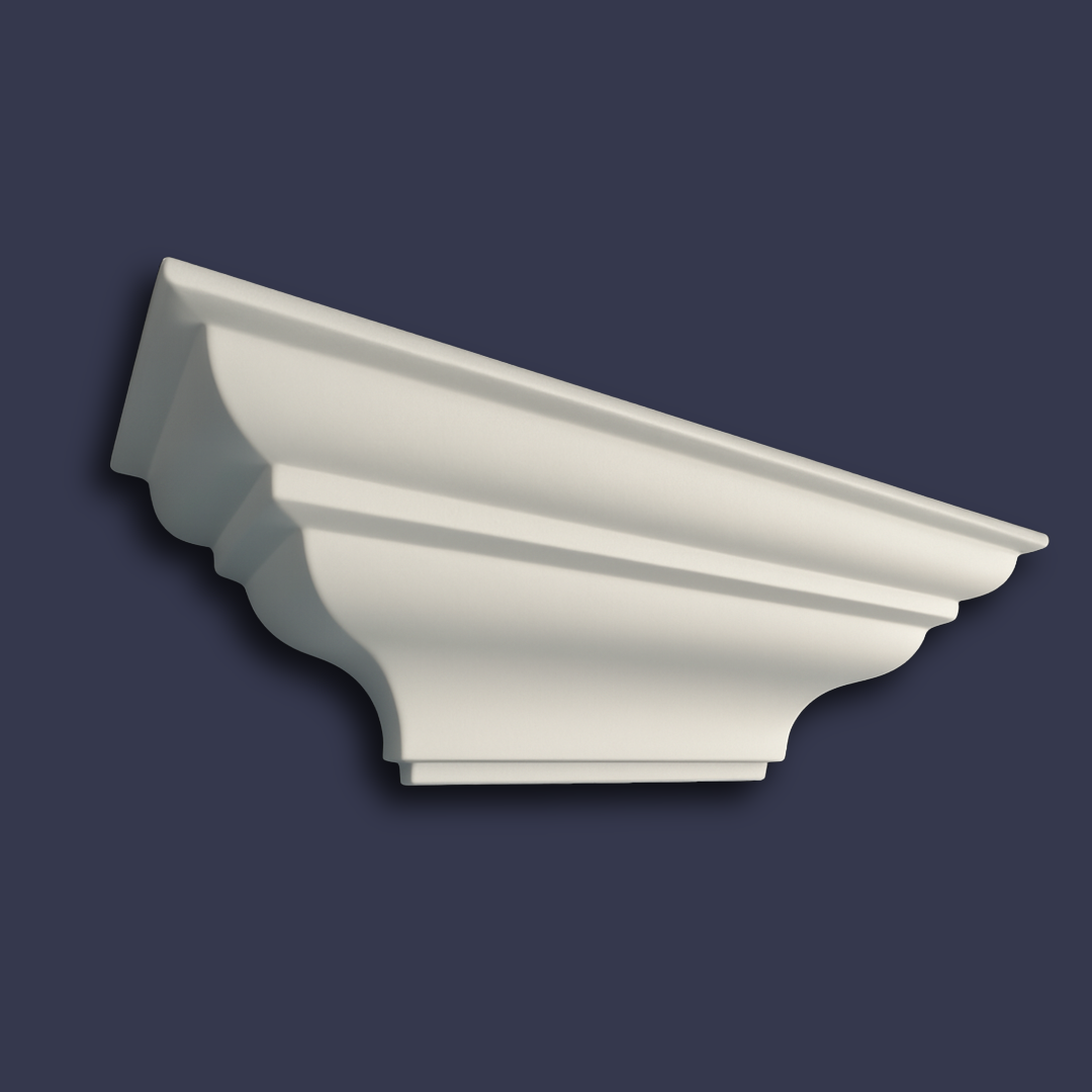 Modern cornice-Sculpted Curved Decorative Profile corner profile