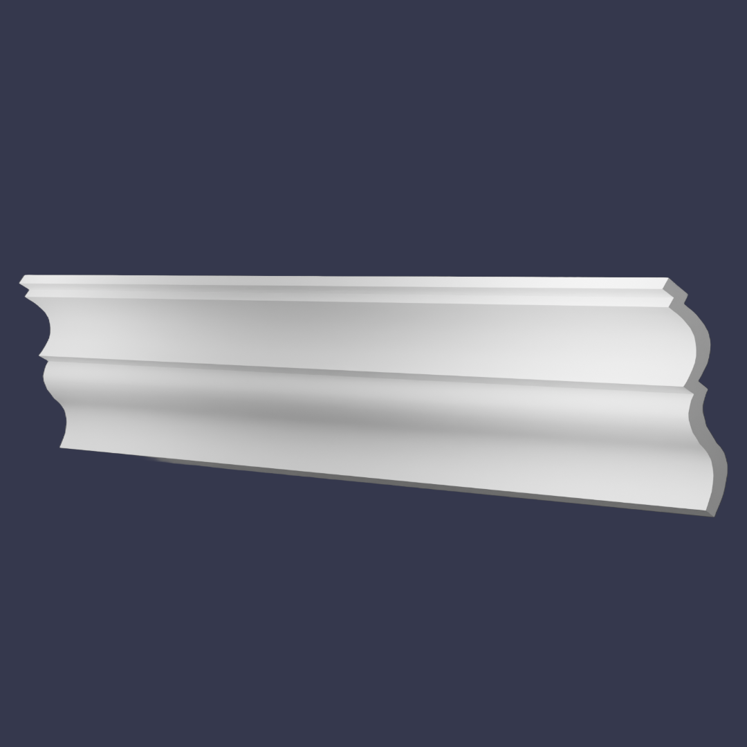Modern cornice-Soft Curve Ceiling Trim front tilt forward