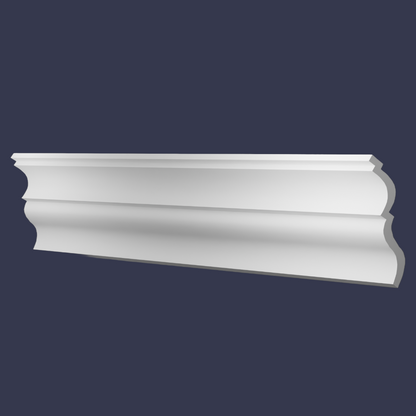 Modern cornice-Soft Curve Ceiling Trim front tilt forward