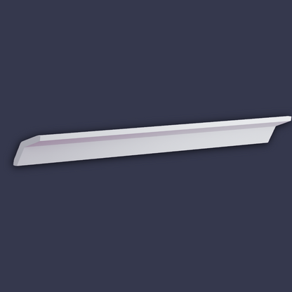 Modern cornice-Clean Line Minimalist Ceiling Trim facing to the left square set cornice