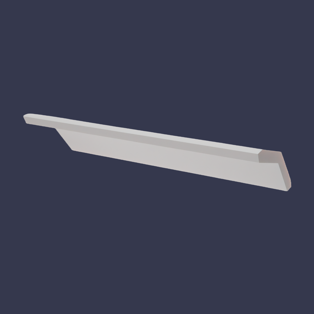 Modern cornice-Clean Line Minimalist Ceiling Trim facing down square set cornice