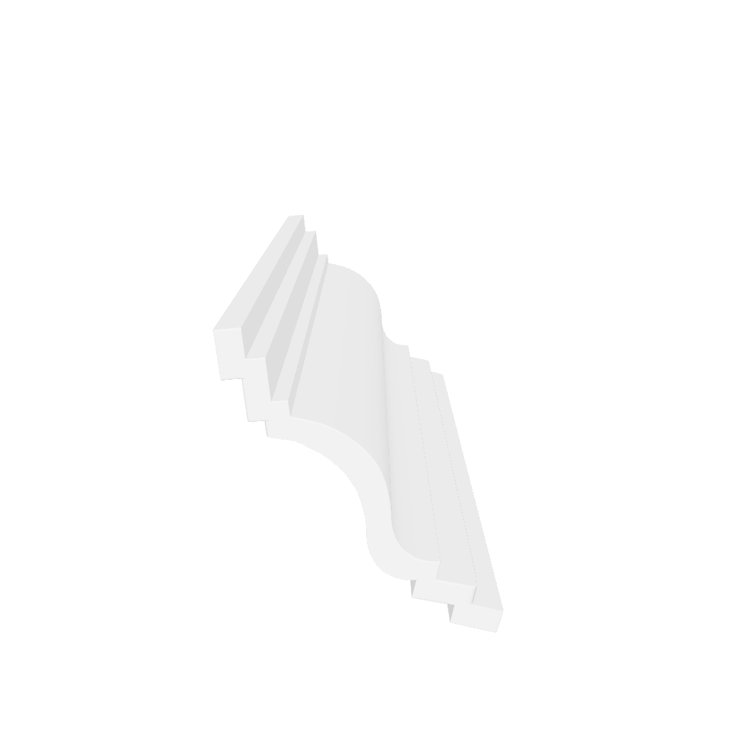 Woodpecker cornice in a #D moveable image showing the product from all angles